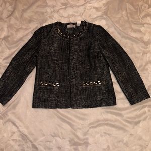 Alfred Dunner Black and Gold Jacket